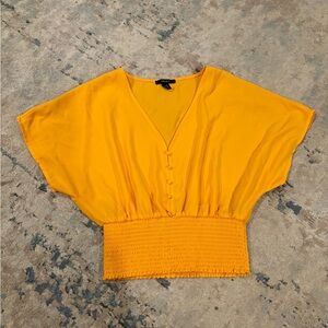 Chiffon flowing top with elastic waist band